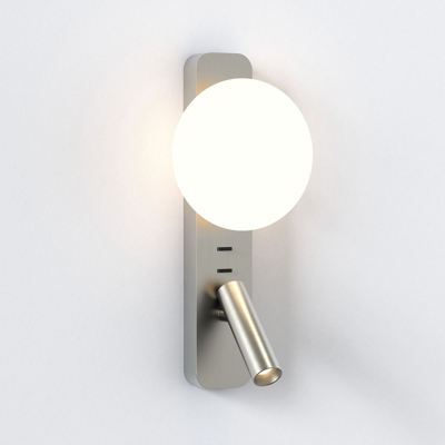 Astro Zeppo Reader applique luce di lettura nichel