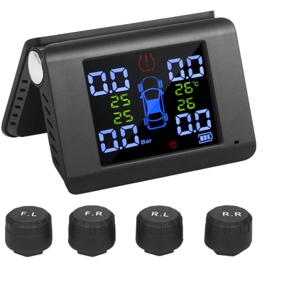 Asupermall - Modello esterno del sistema di monitoraggio della pressione dei pneumatici solare TPMS a doppio scopo