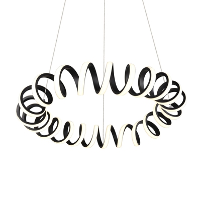 Lampada LED a sospensione Curl, SwitchDim, nero