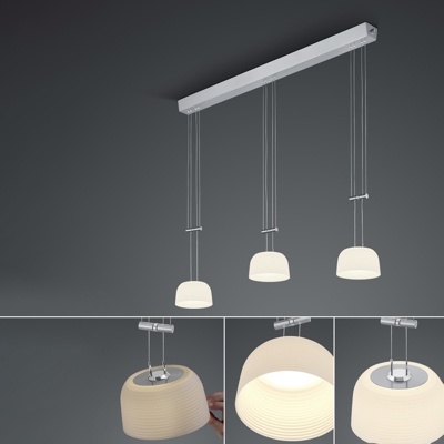 BANKAMP Nelia ZigBee 3 luci lunga dimming nichel