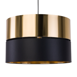 Lampada a sospensione Hilton, nero/oro, 1 luce en oferta