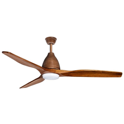 Ventilatore in legno naturale cm 13,2X13,2X3,6/5,1 SULION 075300