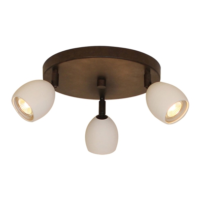 Menzel Provence plafoniera satinata 3 luci rotonda