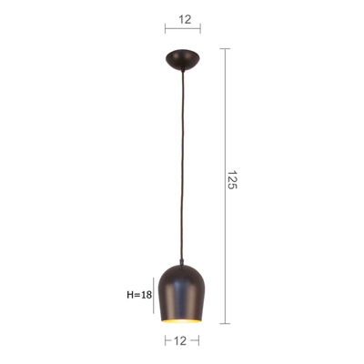 Menzel Solo Glo12 a sospensione in marrone-nero