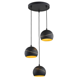 Lampada a sospensione Yoda, 3 luci, rotonda en oferta