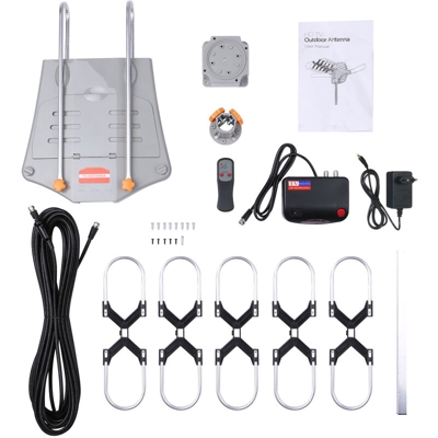 Asupermall - Antenna TV digitale da esterno con telecomando
