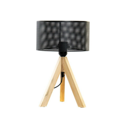 Lampada da Tavolo Dekodonia Grigio Legno Metallo Loft (22 x 34 cm) en oferta