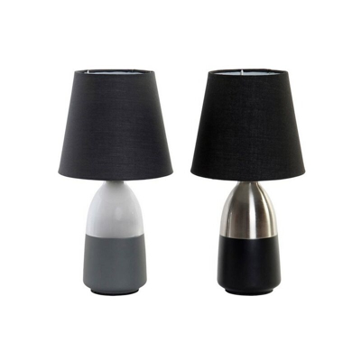 Lampada da Tavolo Dekodonia Lino Metallo Moderno (16 x 16 x 31 cm)