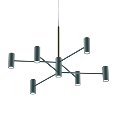 Modo Luce Chandelier sospesa 13 luci 100cm nero