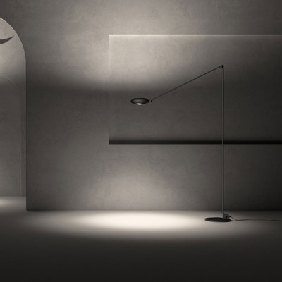 Lumina Elle piantana LED alta 200cm 3.000K nero