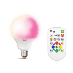 iDual One Globe E27 G100 12W RGBW, telecomando en oferta