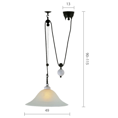 Menzel Provence La Maison sospesa alabastro Ø 49cm