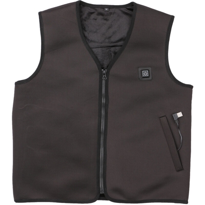 Gilet riscaldante elettrico smart usb nero codice M. - ASUPERMALL