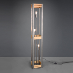 Piantana Khan stile vintage con elementi di legno características