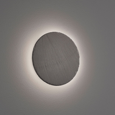 Applique LED Raven di ardesia, rotonda