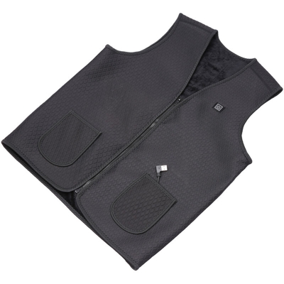 Asupermall - Gilet riscaldante elettrico smart usb nero L cod