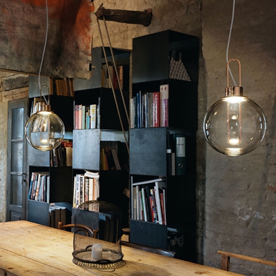 Modo Luce Orb LED a sospensione, rame, Ø 25 cm