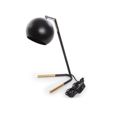 Lampada Da Tavolo 'Et' Nero E27 (Senza Lampadina) | Senza Lampada/Vedi Accessori (HO-LM-E27-001-B) - GREENICE
