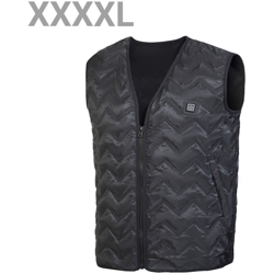 Asupermall - Gilet riscaldante elettrico smart usb nuovo 02 ondulazione acqua nera codice XXXXL características
