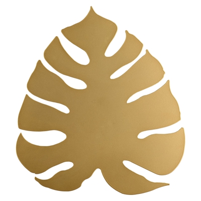 Applique LED Monstera a foglia, oro