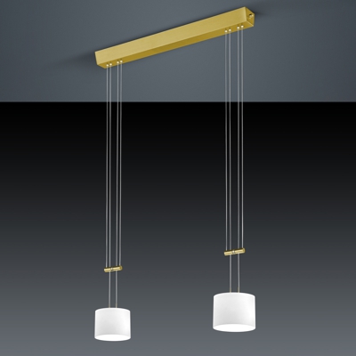 BANKAMP Grazia sospensione ZigBee 2 luci ottone
