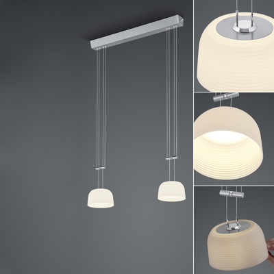 BANKAMP Nelia sospesa 2 luci ZigBee dimming nichel