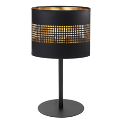 Lampada da tavolo Tago nero/oro en oferta