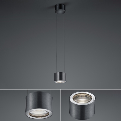 BANKAMP Impulse sospensione LED 1 luce antracite