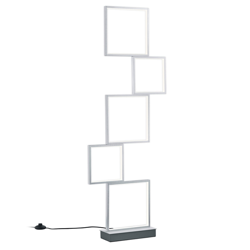 Piantana LED Sorrento, alluminio spazzolato precio