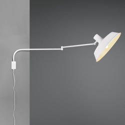 Applique Bolder, cavo + spina, bianco satinato en oferta