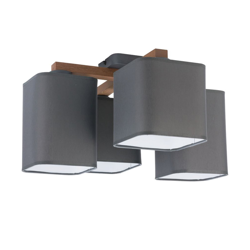 Plafoniera Tora, 4 luci, grigio precio