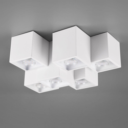 Plafoniera Fernando, 6 luci, bianco satinato características