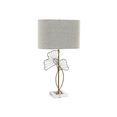 Lampada da Tavolo Dekodonia Lino Metallo Geam Orientale (40 x 23 x 73 cm)