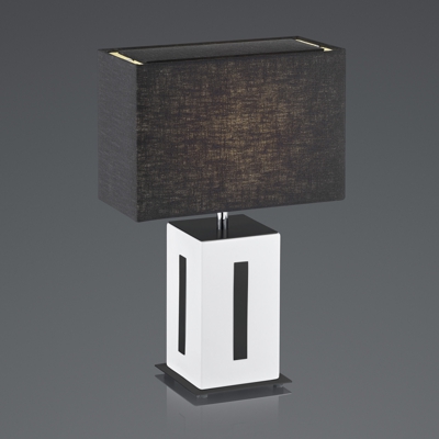 BANKAMP Karlo da tavolo bianco/nero, alta 47cm
