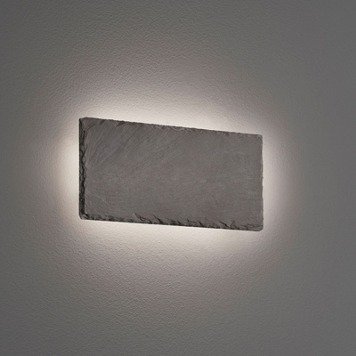 Applique LED Raven di ardesia, angolare