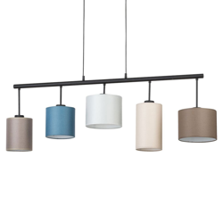 Lampada a sospensione Pedro, multicolore, 5 luci precio