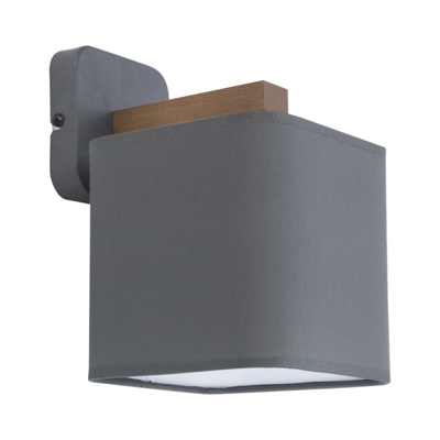 Applique Tora, 1 luce, grigio