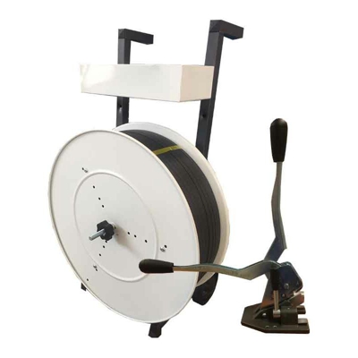 Kit completo per reggiatura manuale Kit per reggiare, completo Dim. mm 12 Colore Nera Lunghezza mt 2500 - SOCEPI