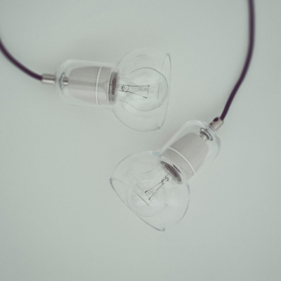 AndTradition Bulb SR1 sospensione, cavo nero