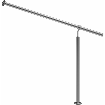 ringhiera d'ingresso in acciaio inox antiruggine interno esterno corrimano muro corrimano ringhiera scala 100 cm (en) - Monzana