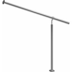 Monzana ringhiera d'ingresso in acciaio inox antiruggine interno esterno corrimano muro corrimano ringhiera scala 80 cm (en) en oferta