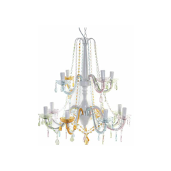 Lampadario Acrilico Metallo (66 x 66 x 120 cm) - Dekodonia en oferta