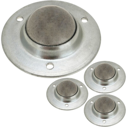 PrimeMatik - Rotelle a sfera in metallo da 24 mm per ante e mobili 4 pack precio
