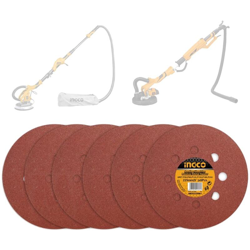 KIT DISCHI ABRASIVI ø 225 mm PER LEVIGATRICE GIRAFFA GRANE P60/P240 INGCO características