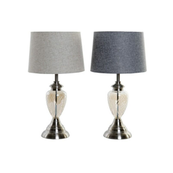 Lampada da Tavolo Lino Metallo Geam Tradizionale (33 x 61 cm) - Dekodonia características