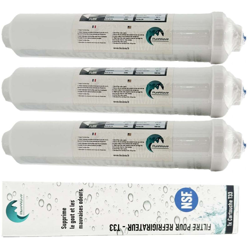 3x Filtro dell'acqua per frigorifero Purewave compatibile con qualsiasi frigo americano o standard - NO NAME precio