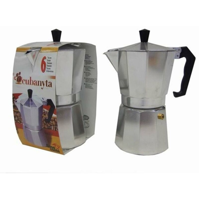 Caffettiera Moka Caffe' 6 Tazze In Alluminio Pra 090668 - RICELSUD.IT