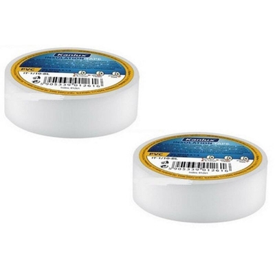 NASTRO ISOLANTE 2 pz COLORE BIANCO 10 MT LARGO MM 15 ELETTRICITA CASA CAMPEGGIO - RICELSUD.IT