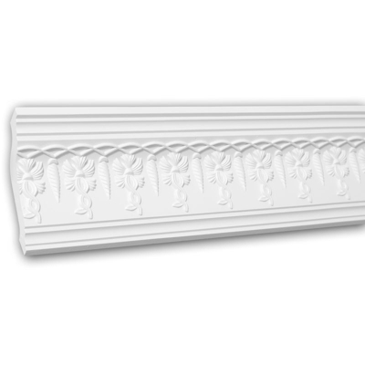 Cornice soffitto parete 150279 Profhome modanatura tipo stucco stile neoimpero bianco 2 m - PROFHOME DECOR