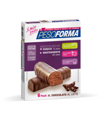 Pesoforma Barrette Al Cioccolato Al Latte 6 Pasti 12 Pezzi precio